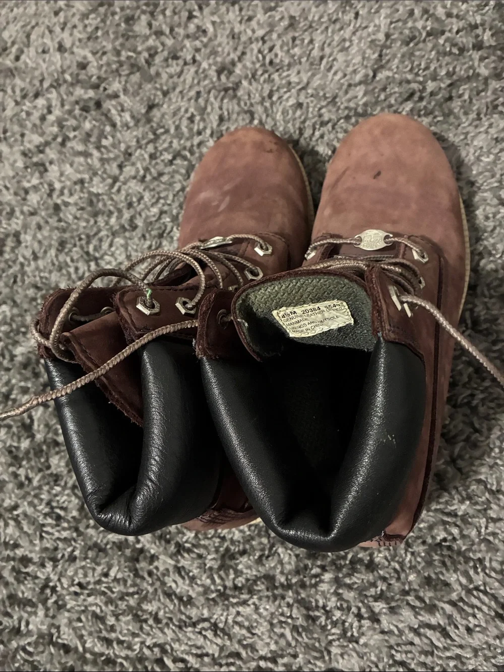 Brown timberland boots